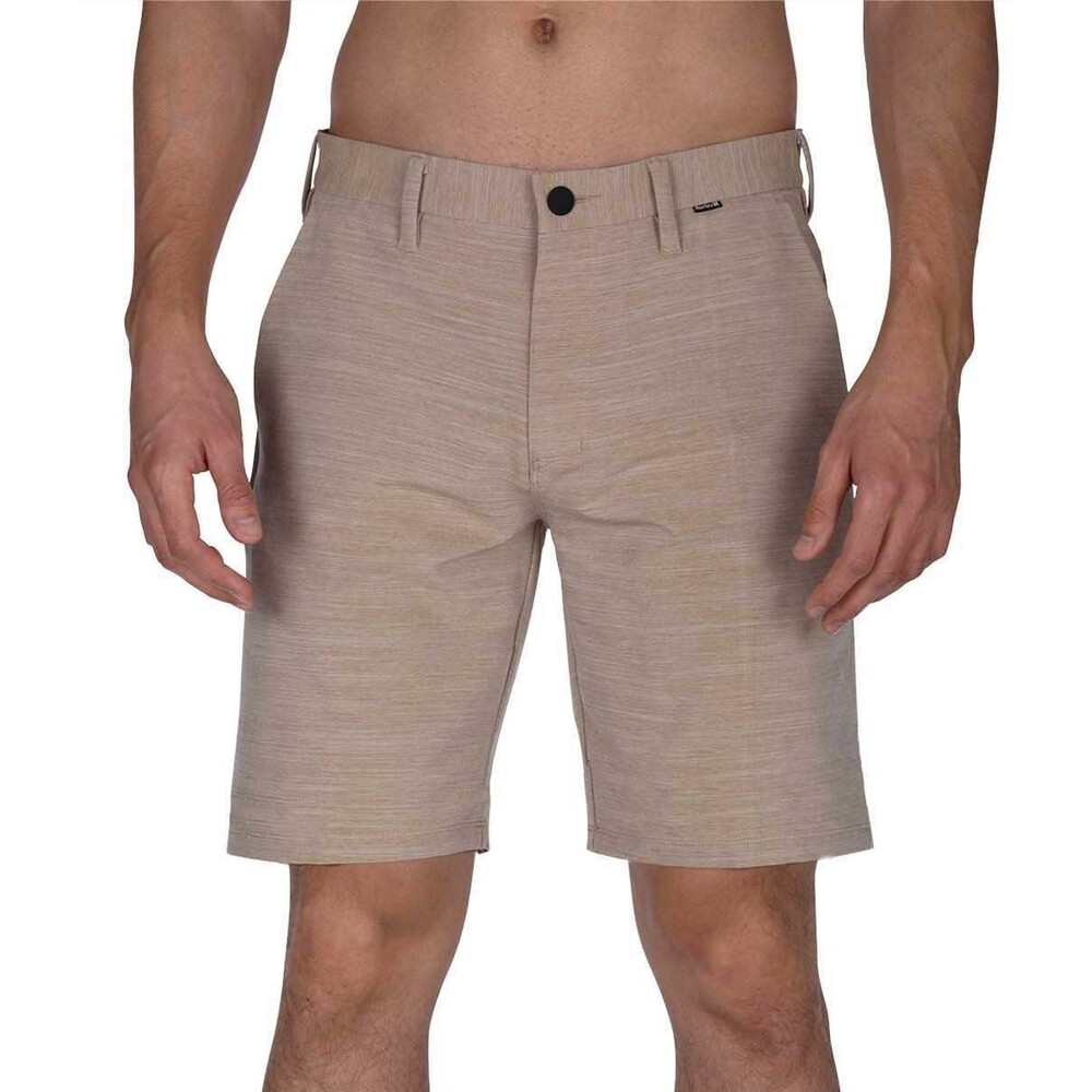 Hurley H2O-Dri Cutback 21 Walkshorts Mens 28 Khaki 2 Way Stretch NEW